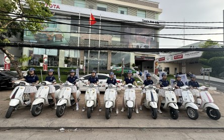Tổ Chức Roadshow Xe Vespa Piago Tại Cần Thơ – Ngân Hàng Shinhan Bank